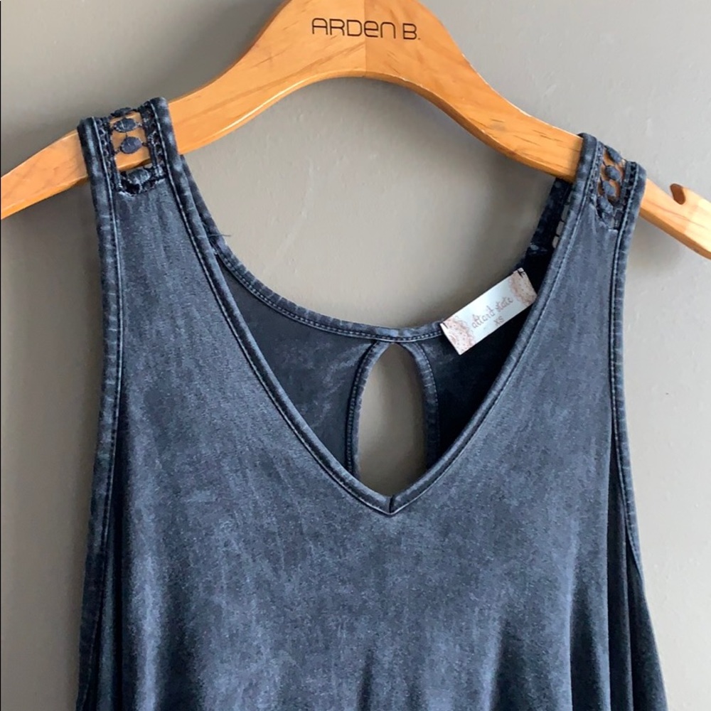 Distressed tank top